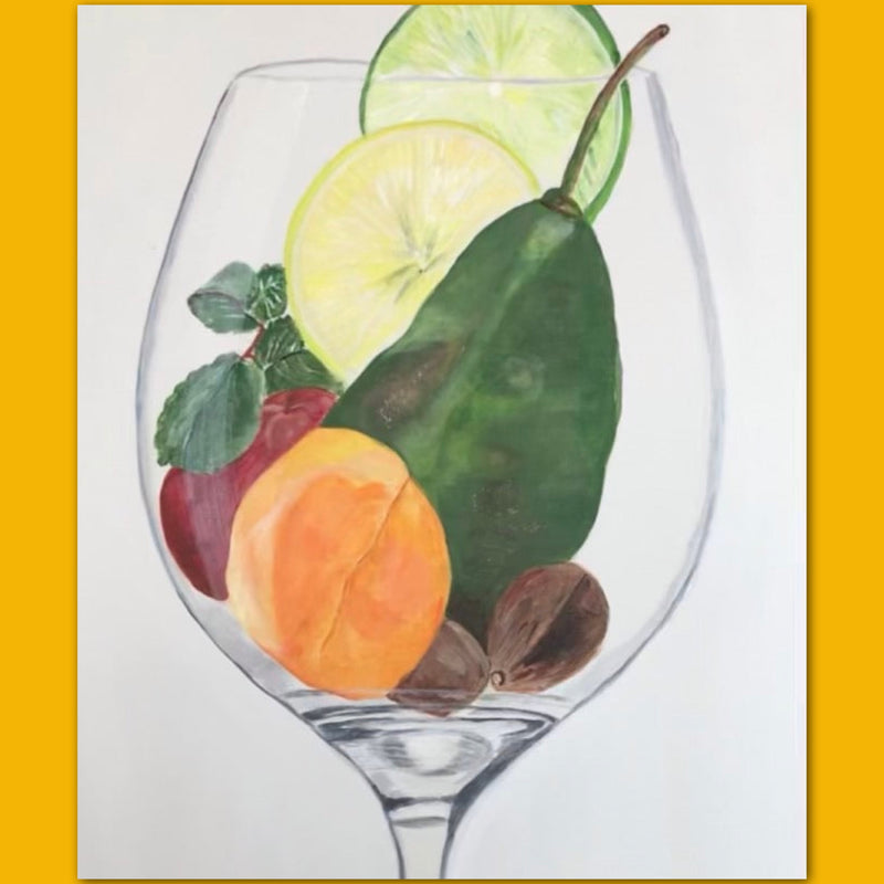 Fruits in a glass