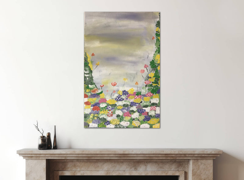 Acrylic painting of flowers