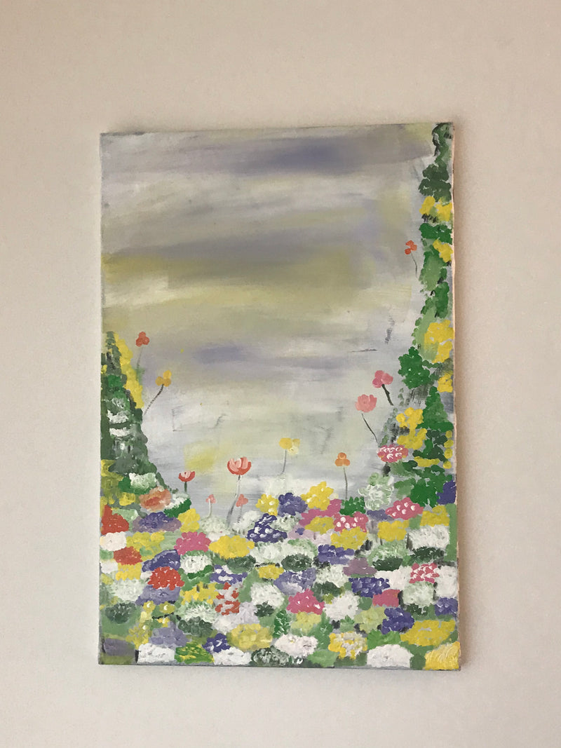 Acrylic painting of flowers