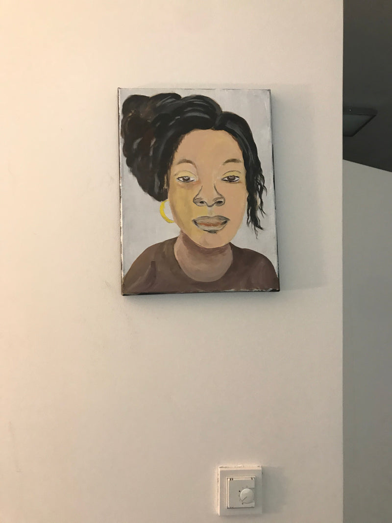 Hand Painted Portrait on Canvas