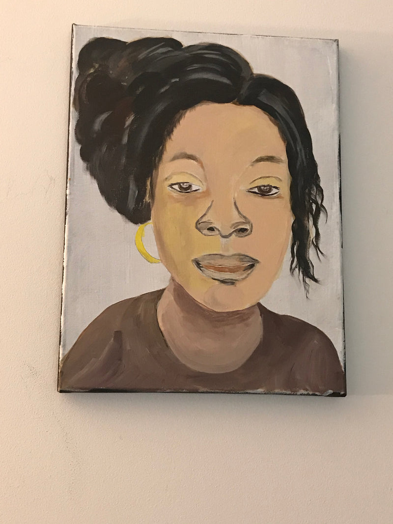 Hand Painted Portrait on Canvas