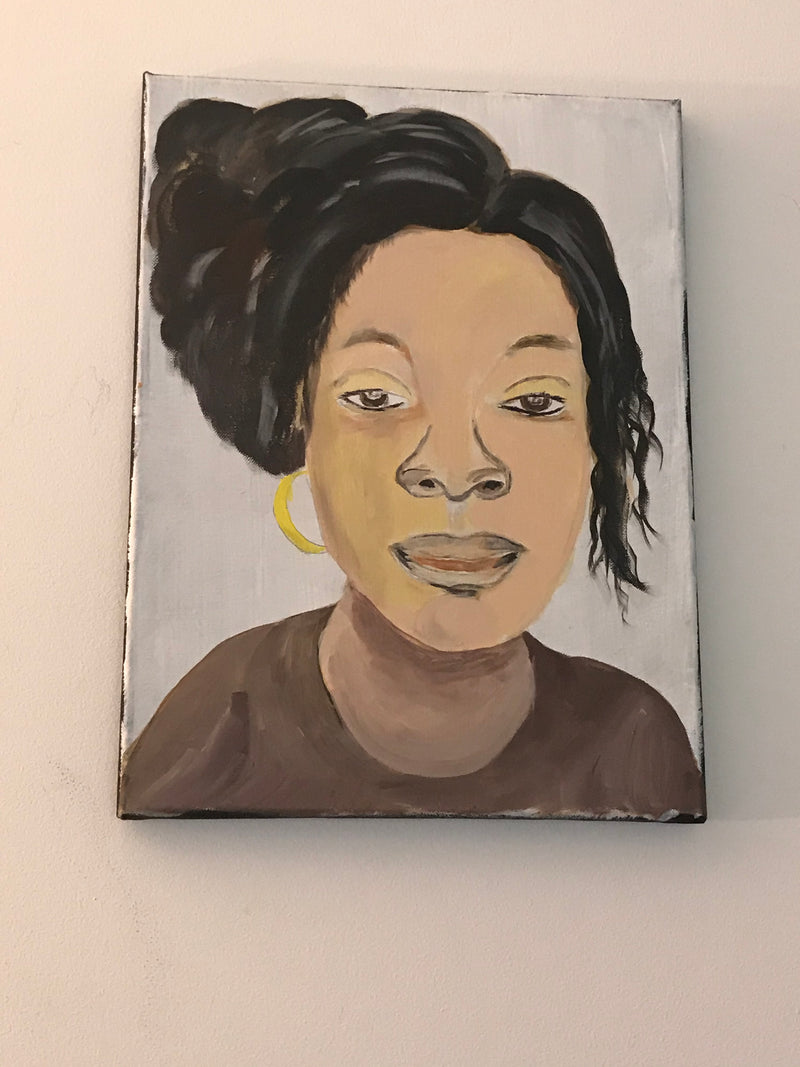 Hand Painted Portrait on Canvas