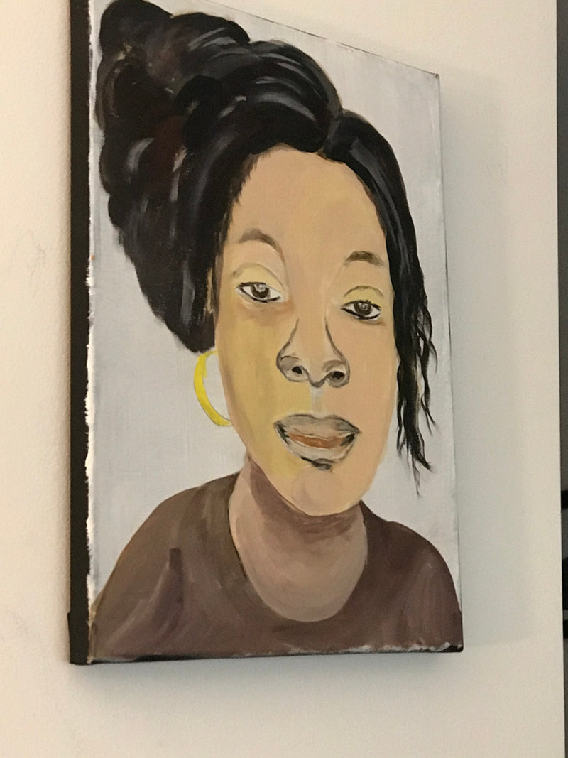 Hand Painted Portrait on Canvas