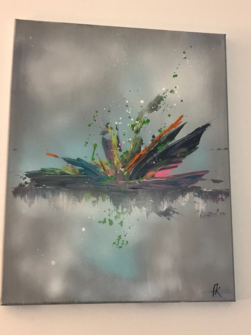 Modern acrylic painting