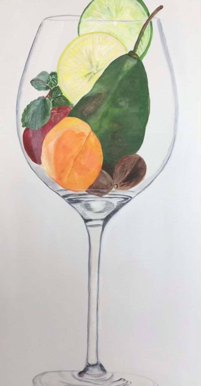 Fruits in a glass